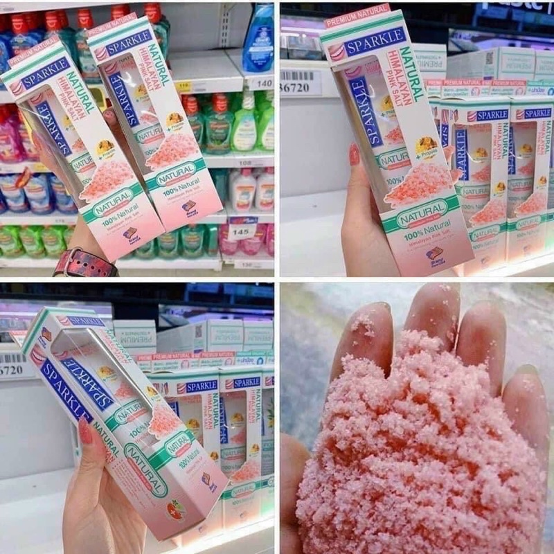 KEM ĐÁNH RĂNG SPARKLE muối hồng Himalayan