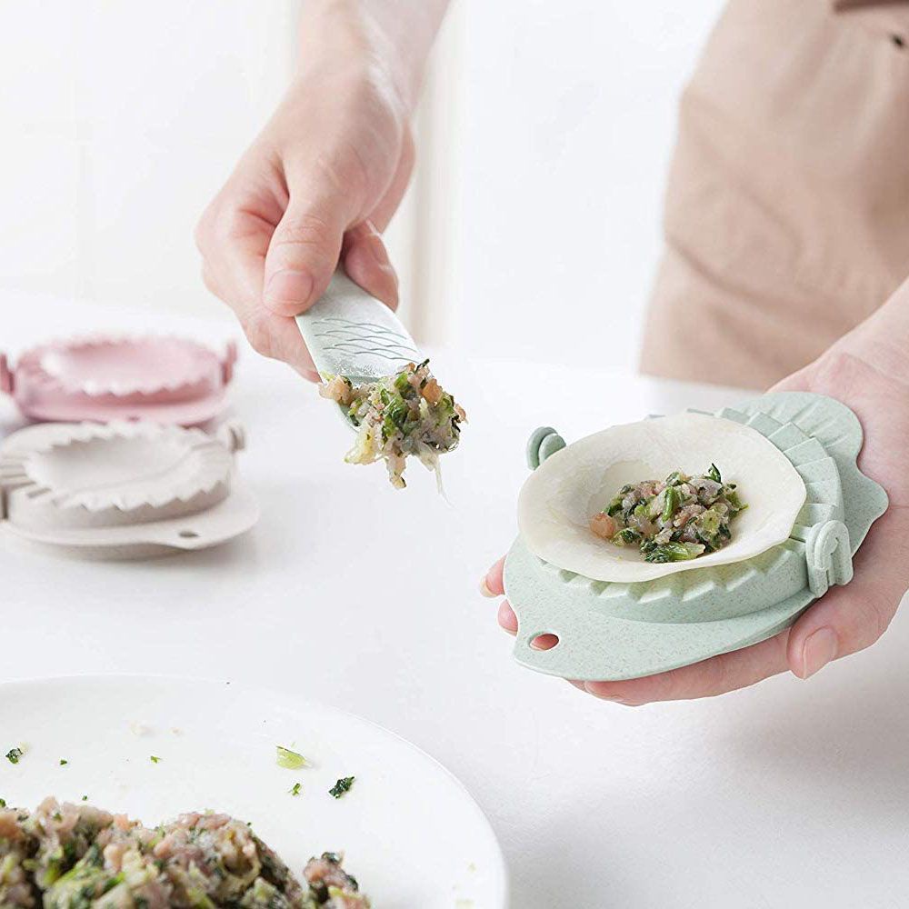 Bộ khuôn làm há cảo bằng rơm lúa mạch không chứa BPA tiện dụng cho nhà bếp nhiều màu sắc tùy chọn