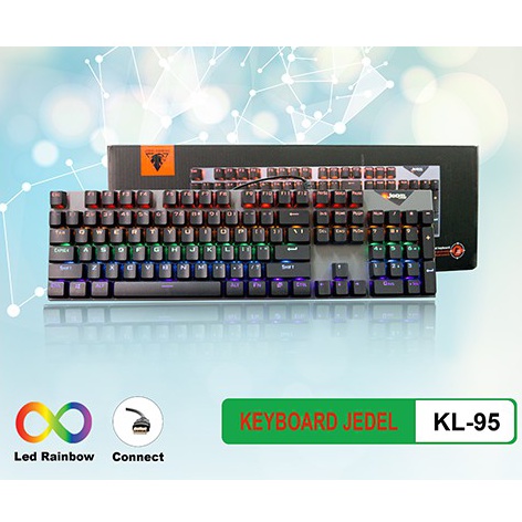 Phím Cơ Mini Gaming Jedel Kl-95 Led Kl95 Dùng Cho Laptop, Pc
