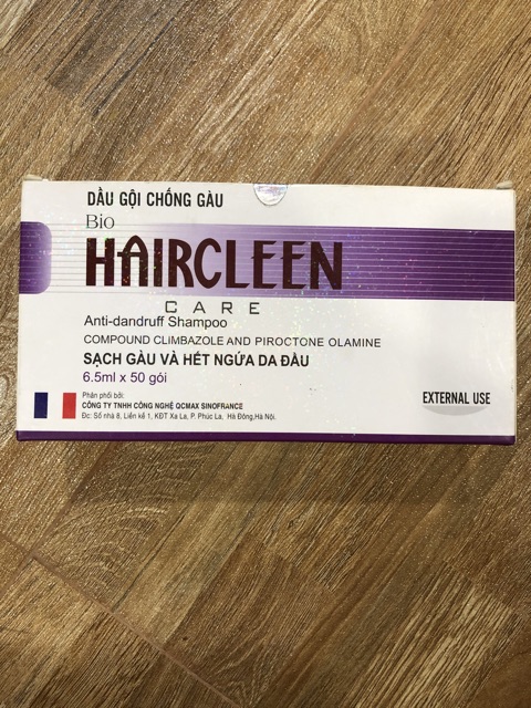 Dầu gội đầu HAIRCLEEN 50gói - chống gàu và ngứa da đầu