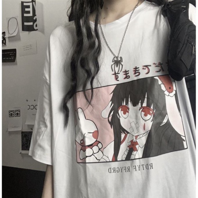 ÁO THUN, ÁO PHÔNG TAY LỠ UNISEX FORM RỘNG OVERSIZE ANIME M371 KL SHOP UNSHOP