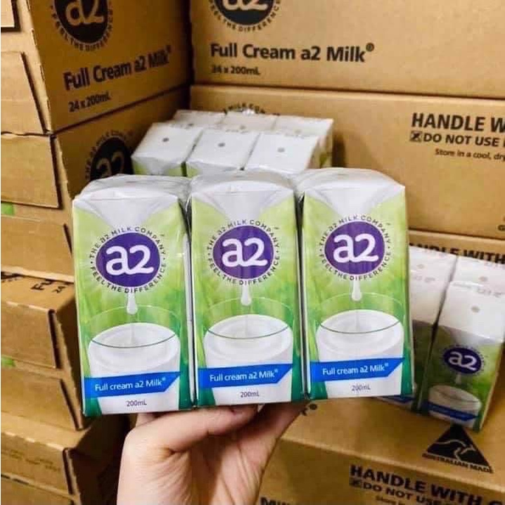 Sữa tươi A2 Nguyên Kem Full Cream Úc 200ml (24 hộp/thùng)