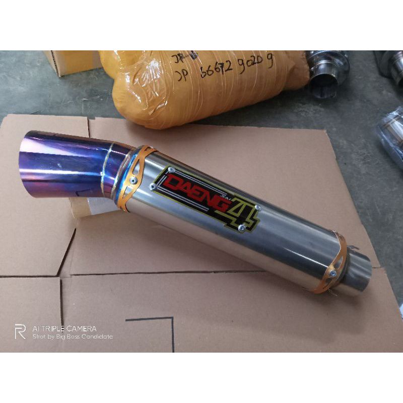 Ống Giảm Thanh Daeng SAI4 Vixion-SATRIA FU-CB 150R-Son-R15 Chuyên Dụng
