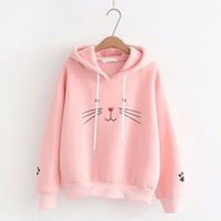 ÁO HOODIE NAM NỮ MẶT THỎ HỒNG/ TRẮNG BIG SIZE