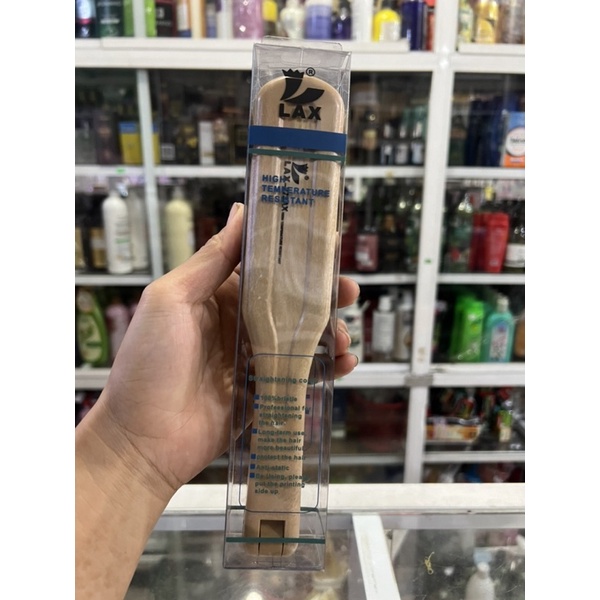 kẹp gỗ hỗ trợ khi duỗi tóc hiệu lax loại gỗ tốt lông cọ vừa ko bị đứt tóc