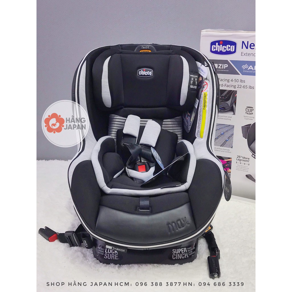 Ghế ngồi ô tô cho bé Chicco NextFit Max Zip Air từ 0-8 tuổi - HÀNG CHÍNH HÀNG, BẢN GIỚI HẠN