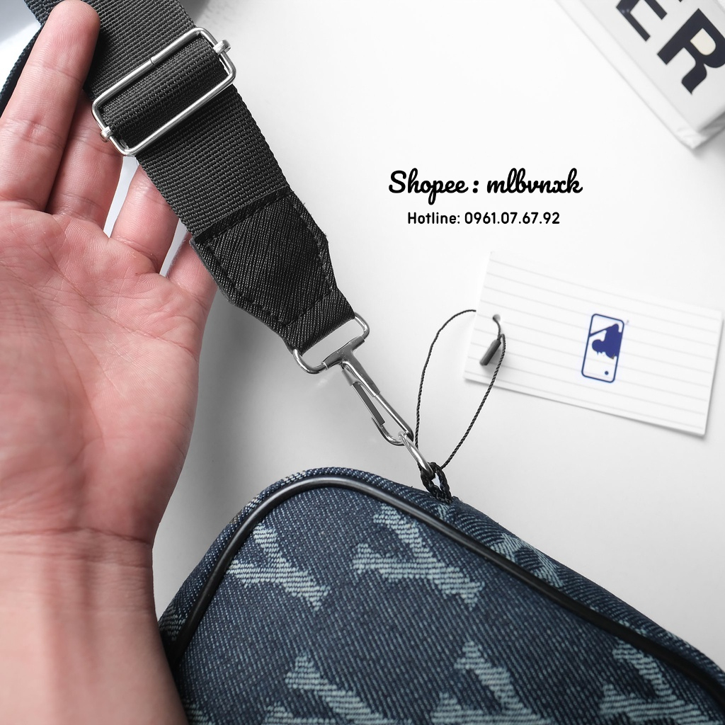 ẢNH THẬT - Túi Đeo Chéo MLB Crossbody Newyork Jean SS2022 - CROSS BODY VNXK - HÀNG XUẤT DƯ