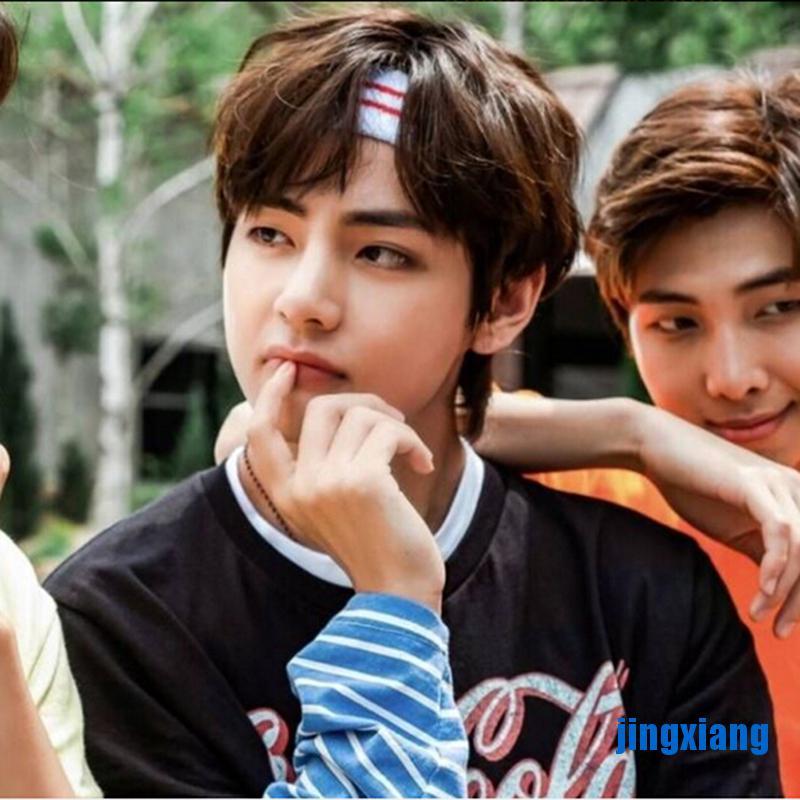 [jing] Kpop BTS V Head Band Bangtan Boys Wide Sports Yoga Headband Stretch Elastic [vn]