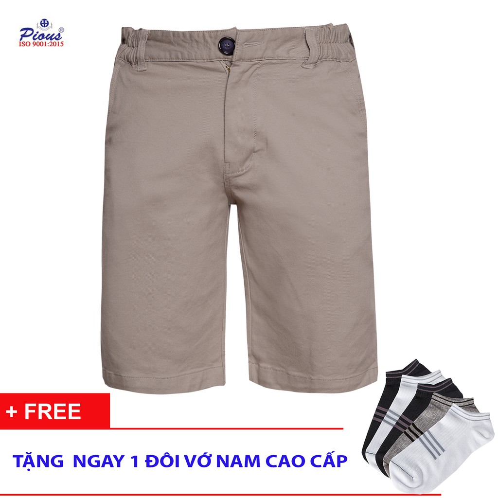 Quần short kaki nam cao cấp pious kkt008 (co giãn) | BigBuy360 - bigbuy360.vn