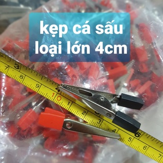 Kẹp Cá Sấu , 1 cặp( kẹp đen+kẹp đỏ)