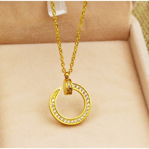 Dây Chuyền Nữ Mặt Cây Đinh Đính Đá Nhân Tạo Thép Titan Ko Rỉ TT 3620