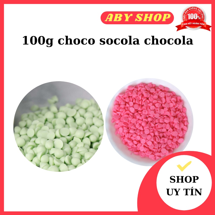 100gr choco socola chocola chip màu loại ngon chip màu chuyên dùng để - ảnh sản phẩm 1