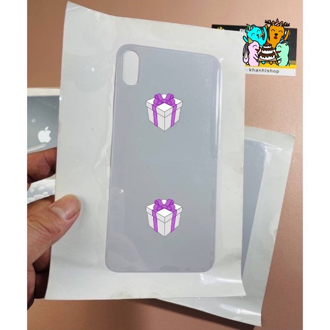 MIẾNG DÁN Kính cường lực lưng mặt sau ĐỔI MÀU THEO MÁY iPho X XS ( Không cần tách viền Camera ) , trong suốt