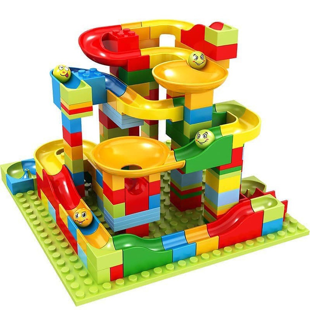 Bộ xếp hình LEGO cầu trượt cho bé (206 chi tiết) - Đồ chơi lắp ráp thông minh phát triển tư duy