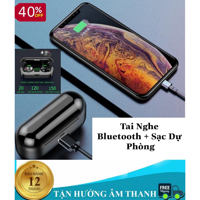 [ FREESHIP ] Tainghe Bluetooth AMOI F9 | Nút Cảm Ứng Cực Nhạy | Bluetooth 5.0 | Pin 280 giờ | Chống Kháng Nước Cực Tốt | BigBuy360 - bigbuy360.vn