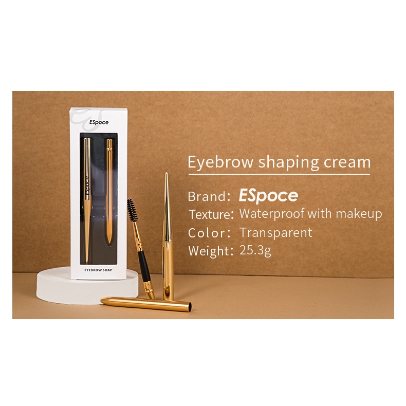 Bộ Sáp Vẽ Lông Mày Pudaier 2 Món Chống Thấm Nước Lâu Trôi Kèm Cọ