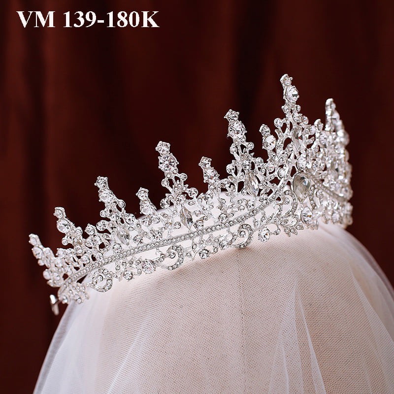 Vương miện size lớn siêu đẹp đính đá vm 139