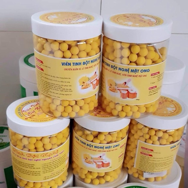 Viên nghệ mật ong lọ 500g nhà làm