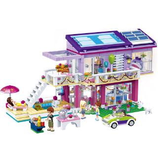 Bộ đồ chơi lắp ghép xây dựng ngôi nhà công chúa thời trang dự tiệc dành cho trẻ em