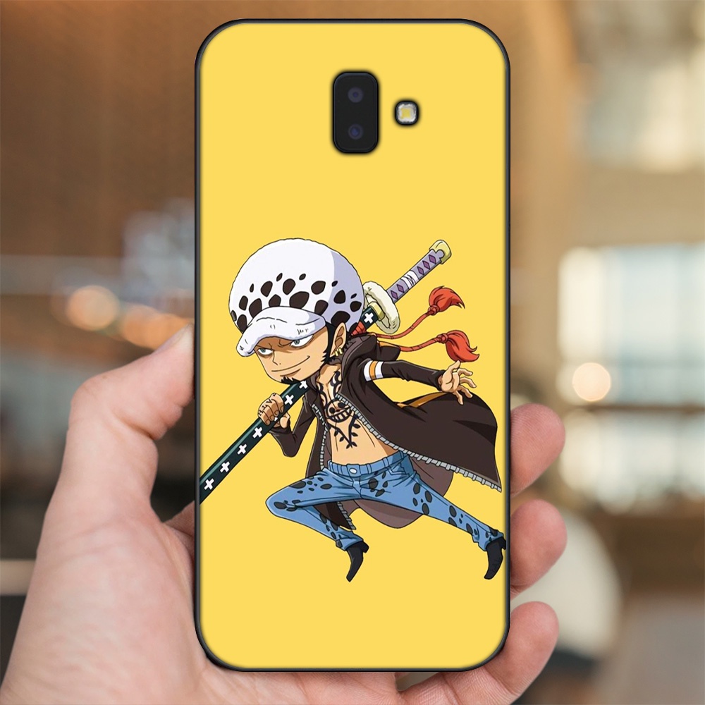 Ốp lưng Samsung J6 Plus viền đen in hình Law One Piece