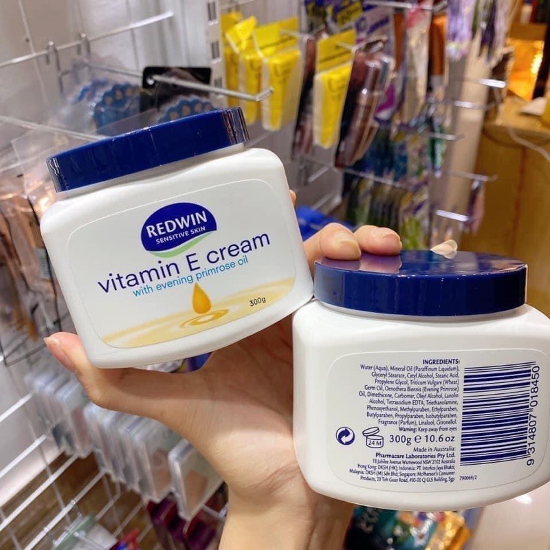 Kem Dưỡng Da Mềm Mịn Redwin Vitamin E Cream hộp 300g Của Úc⁣