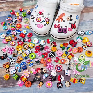 COMBO 500 Sticker Jibbitz gắn dép sục Crocs Duet Sport Clog 3D loại stick dầy COTEMIN