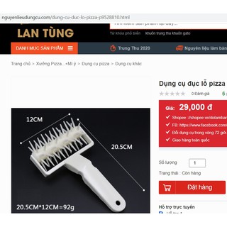 cây lăn đục lỗ pizza