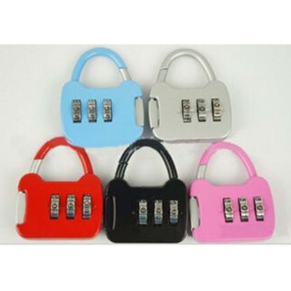 Khóa mini du lịch đa màu sắc.