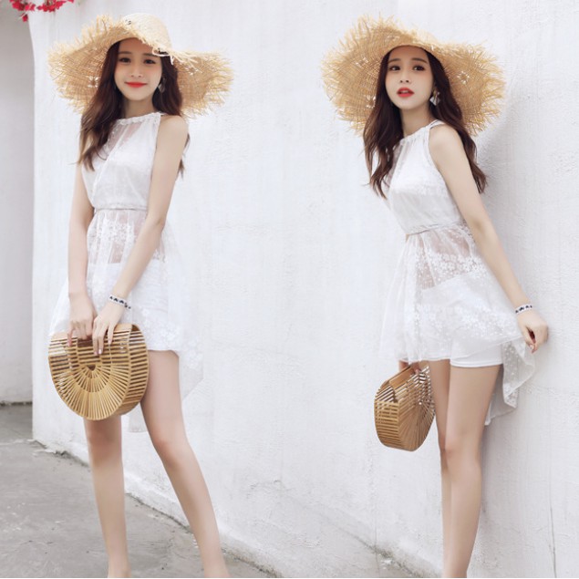 CÓ SẴN set bikini áo tắm 3 mảnh nữ phối ren | BigBuy360 - bigbuy360.vn