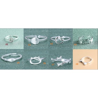 (Mới) Nhẫn bạc pha 13 mẫu NB199
