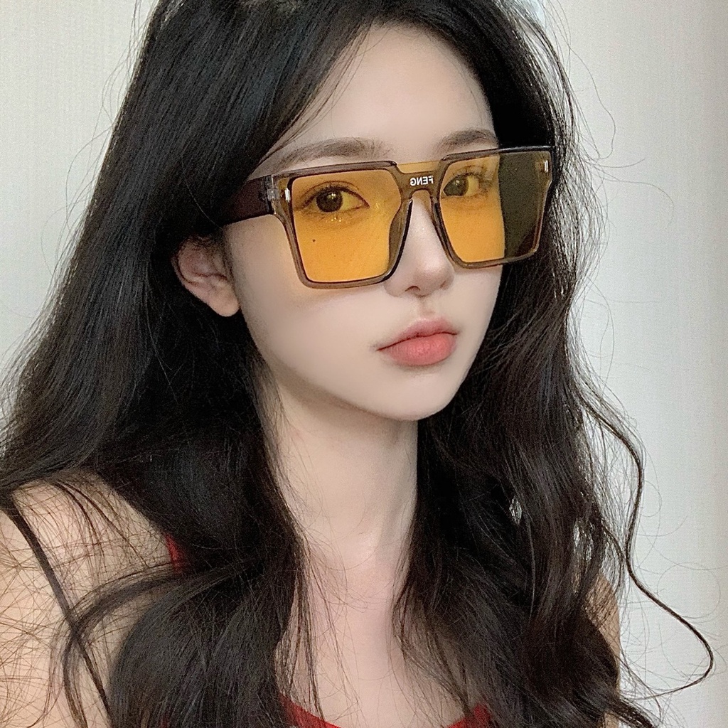 Kính mát Thời trang nam nữ hình vuông siêu hot trend mẫu mới nhất năm 2022 kính FENG z5132