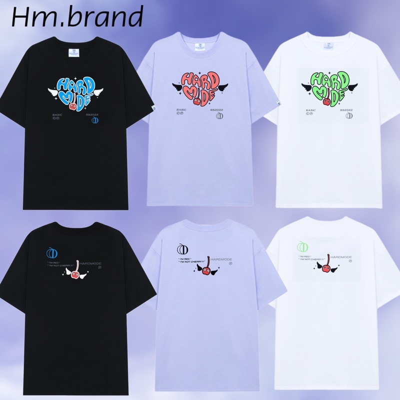 Áo thun nam nữ, Unisex tay lỡ local brand hardmode FLYING HEART  tee
