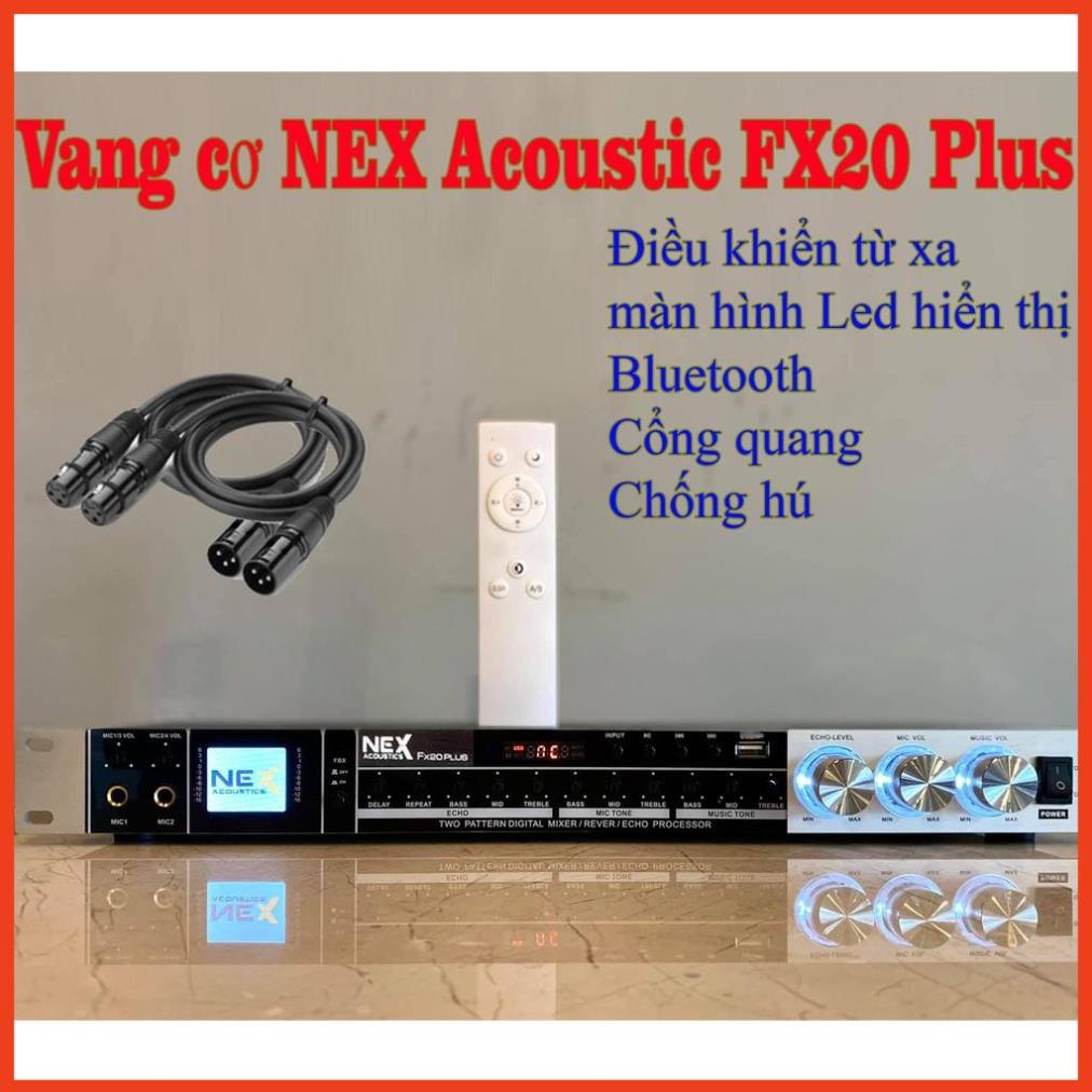 [Tặng 2 dây Canon] Vang cơ NEX FX20 Plus, vang cơ Bluetooth USB chống hú