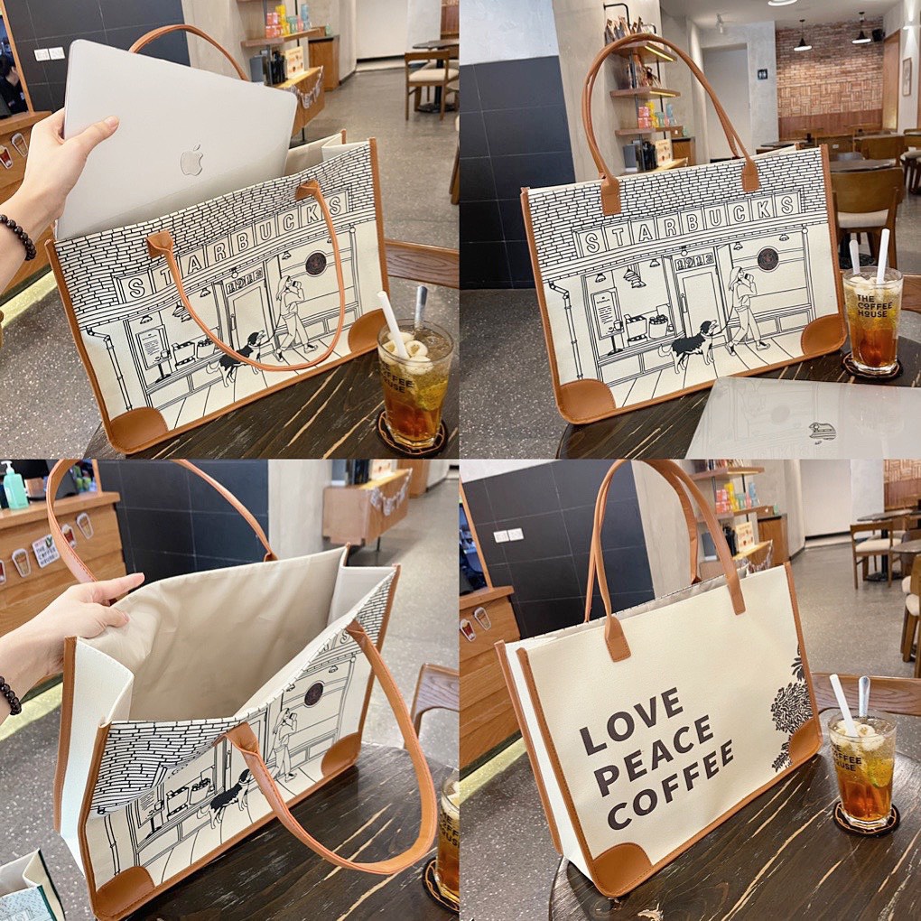 Túi công sở big size đựng laptop_túi canvas đựng nhiều đồ