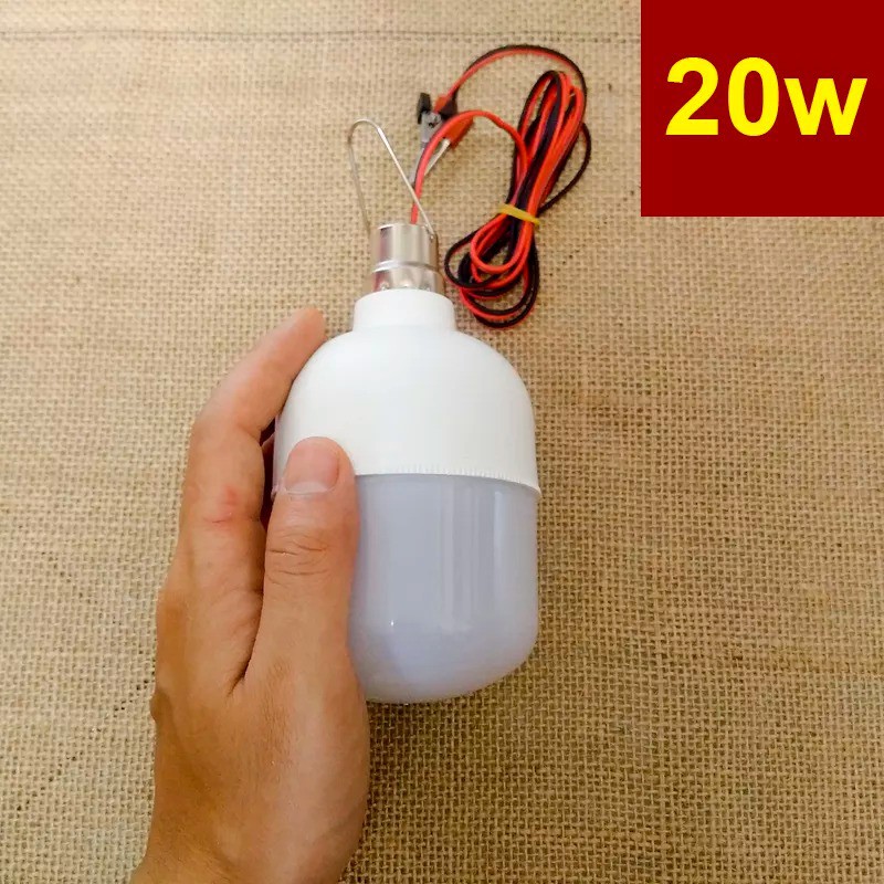 Bóng đèn LED 12v kẹp bình ắc quy 5W, 20W ,30W  ,40w  ,50w Loại Tốt (BH 12 Tháng) | BigBuy360 - bigbuy360.vn