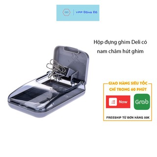 Hộp Đựng Ghim Deli 988 Có Nam Châm Hút Ghim