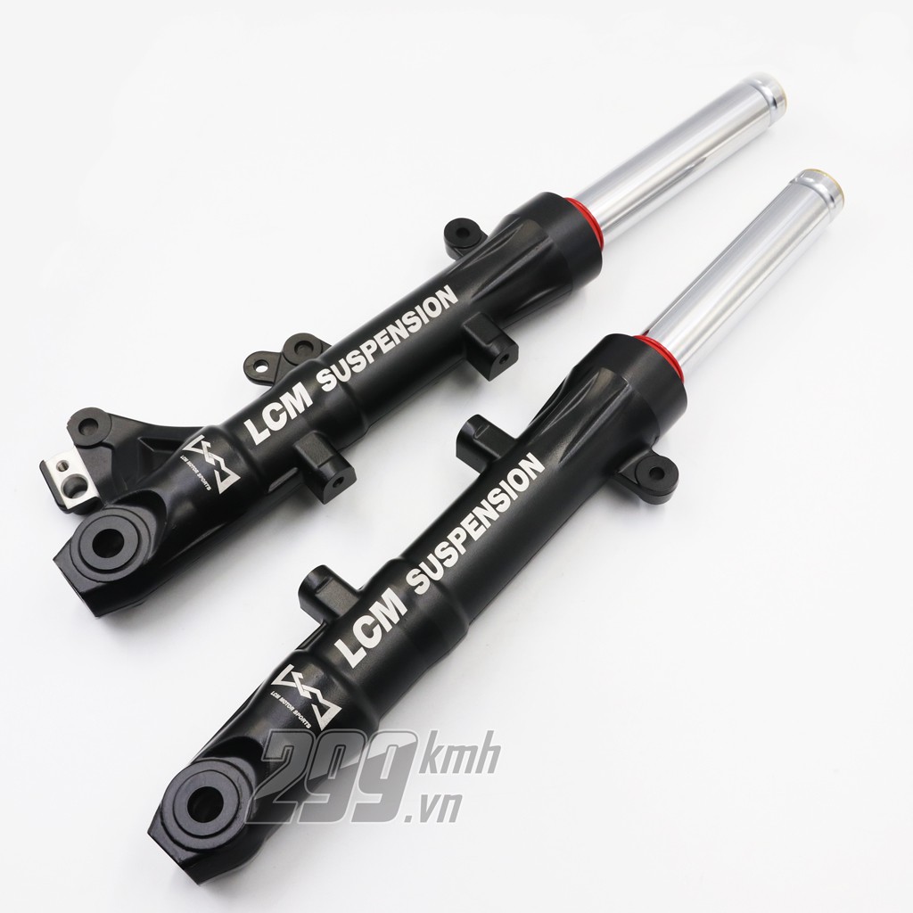 Bộ phuộc trước LCM Racing thay thế như zin dành cho xe Honda Winner X - Ti trắng