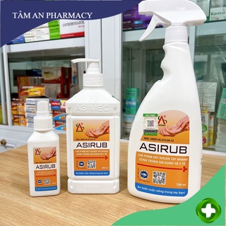 Nước rửa tay khô sát khuẩn Asirub - Hàng chính hãng