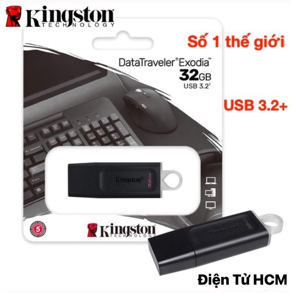 USB 3.0 32GB Kingston DataTraveler 100 -DT100G3/32GB- Bảo Hành 5 Năm- Hàng Chính Hãng