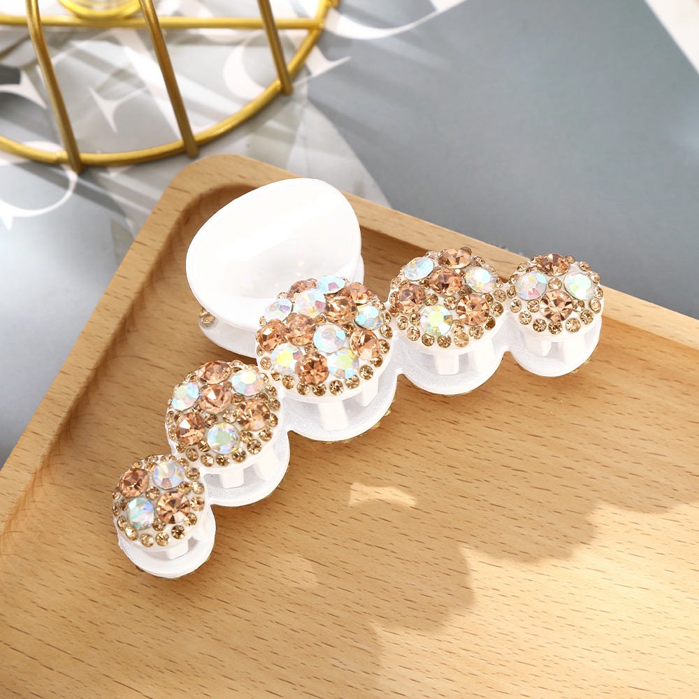 Kẹp tóc Haimeikang kích thước lớn đính kim cương cá tính thanh lịch phong cách Hàn Quốc dành cho nữ
