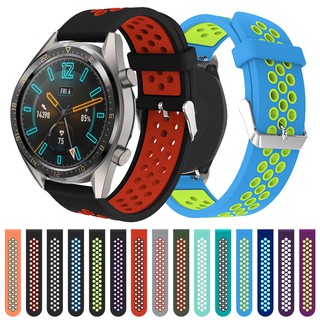 Watch strap for huawei watch gt/gt 2 46mm/ samsung galaxy watch 46mm/ gear s3 silicone watch band 22mm