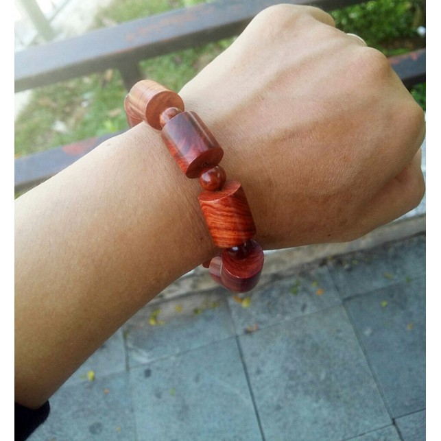 Vòng tay nam Phong thủy gỗ cẩm chỉ tự nhiên may mắn, bình an – Size 14, 12, 10 ly (mm)