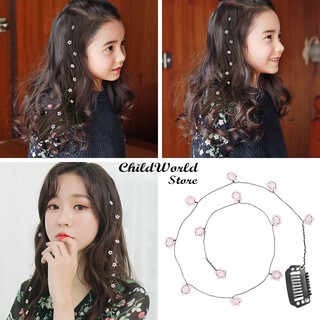 Kẹp tóc dây hoa kiểu dáng Hàn Quốc