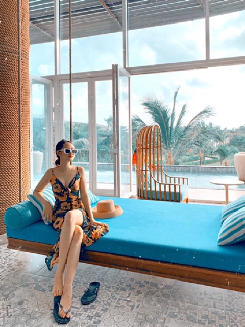 ( Ảnh thật ) váy hoa nơ ngực | BigBuy360 - bigbuy360.vn