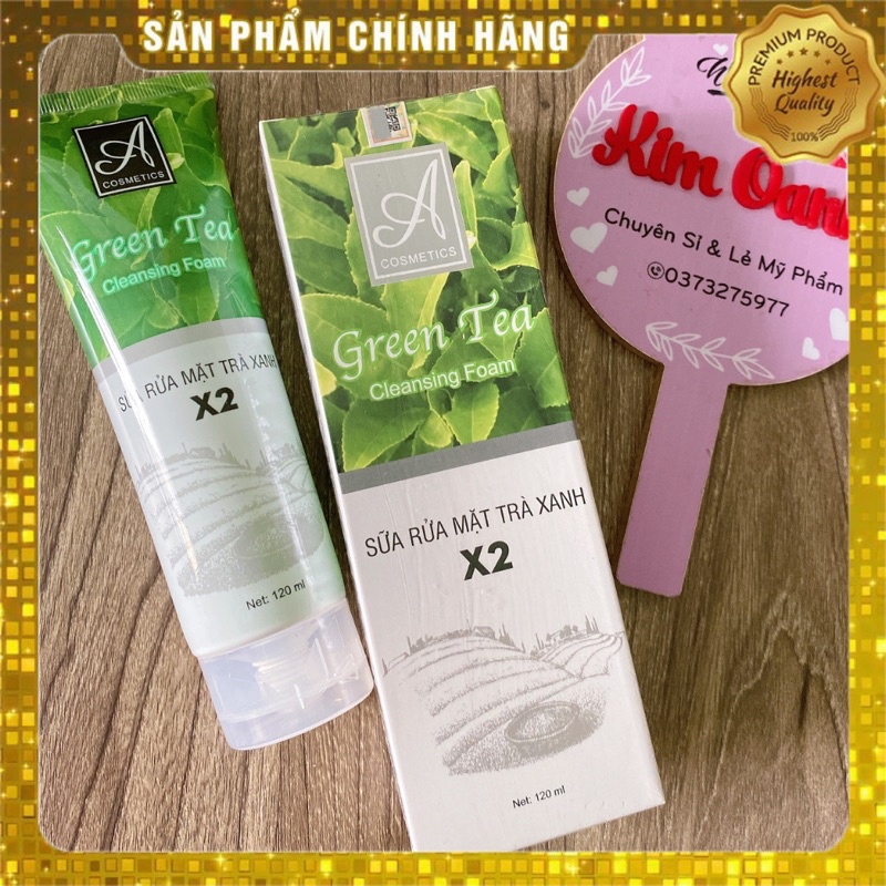 Sữa rửa mặt trà xanh x2 acosmetics