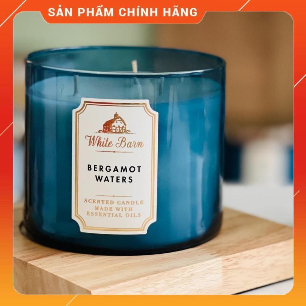 [ HÀNG USA ] Nến thơm Bath & Body Works White Barn Bergamot Waters 411g