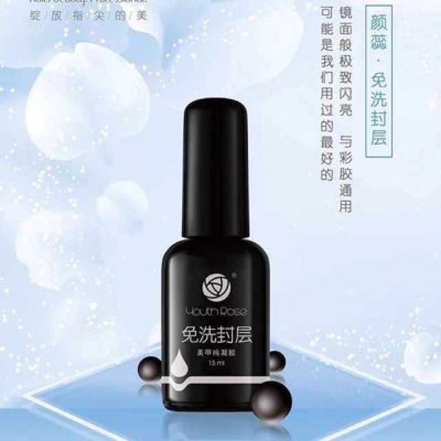 Geil Base-top bóng -cứng móng-top lì-HOA HỒNG chính hãng chai 15ml