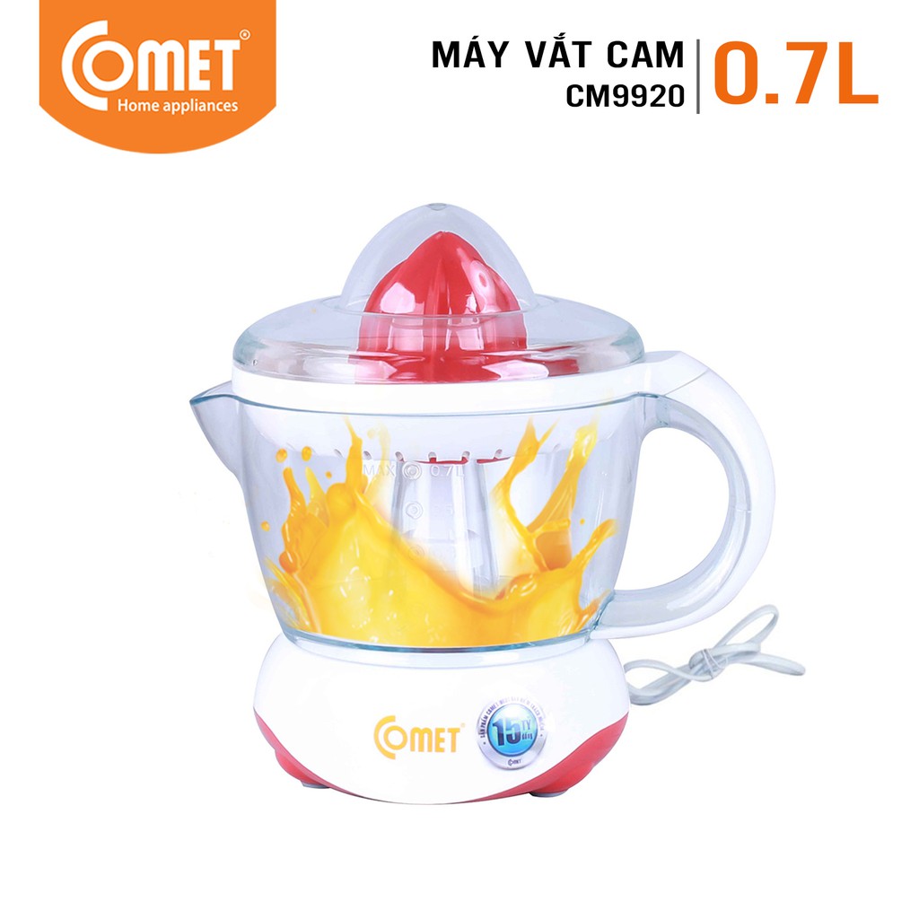 [Mã ELCMVIP1 giảm 10% đơn 699K] Máy vắt cam COMET - CM9920 (0.7L):Máy vắt cam