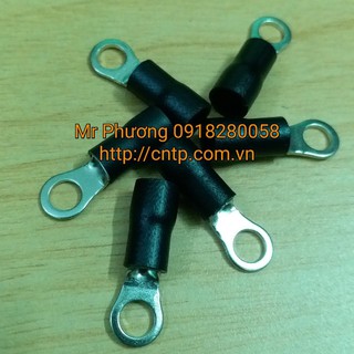 Cos tròn RV - Cos RV: 3,5-4, 3.5-5 và 3.5-6.  - LOẠI 1 - DÀY: BỊCH 100 cái, MÀU ĐEN