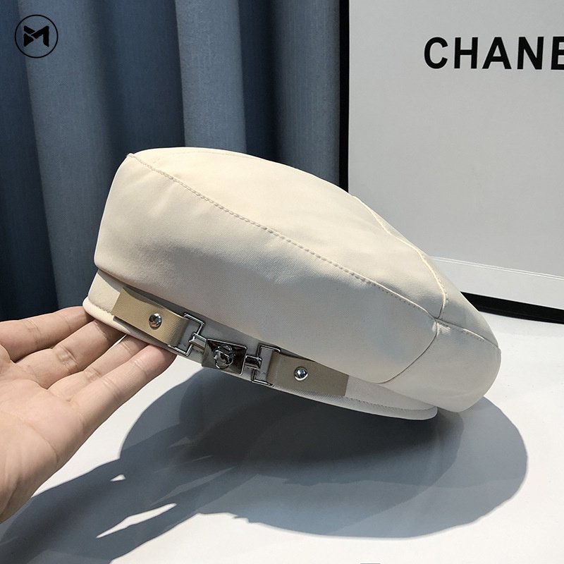 Mũ Beret Cotton Không Vành Phong Cách Cổ Điển